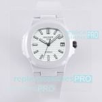 Swiss Replica AET REMOULD Patek Philippe Nautilus 5711 White Ceramic Watch 40mm 